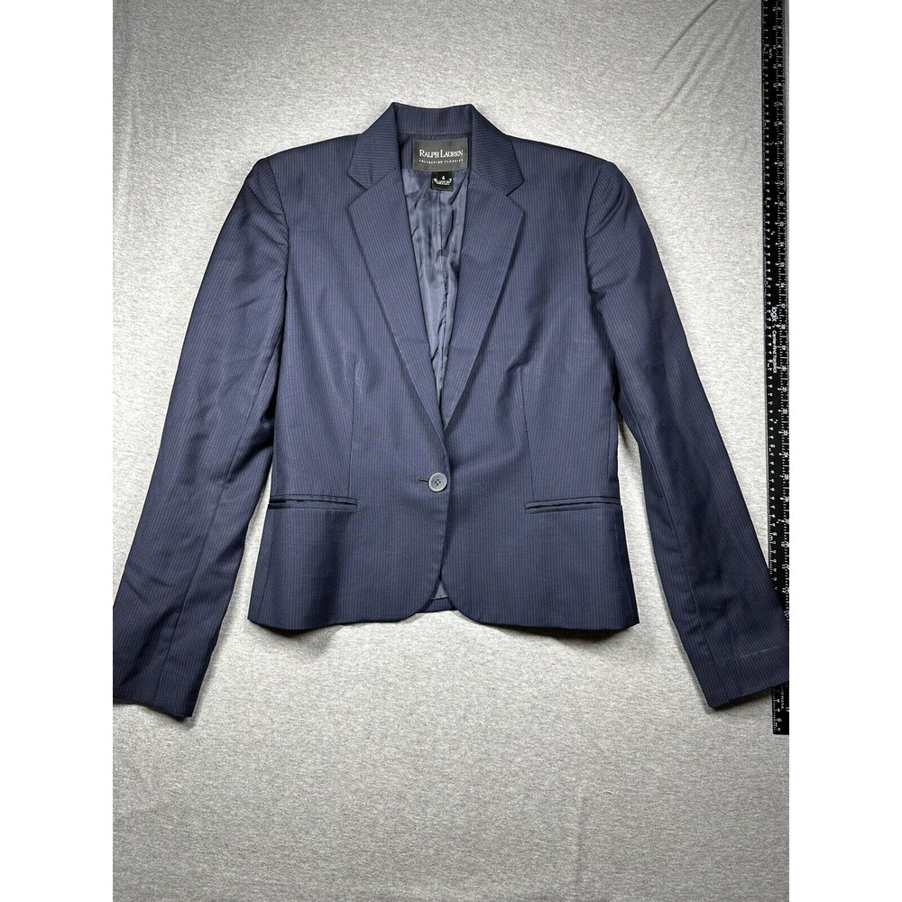 Ralph Lauren Collection Classics Women's Size 4 Blue Blazer Jacket Coat‎